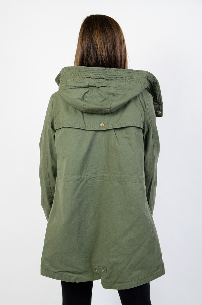 Jasnozielona kurtka parka 