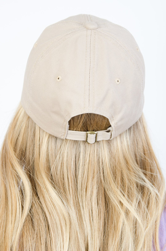 BEŻOWA CZAPKA Z DASZKIEM "FORCE"