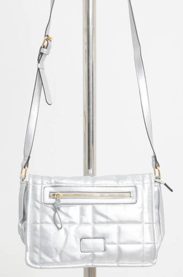 TOREBKA LISTONOSZKA Z OZDOBNYMI PRZESZYCIAMI- JASNO SREBRNA