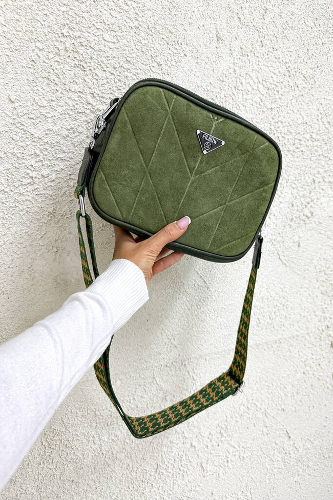 TOREBKA KUFEREK WELUROWA- ZIELONA