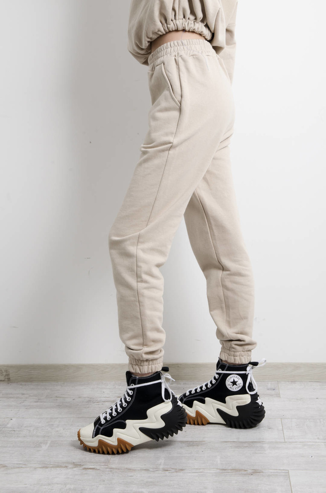 KOMPLET DRESOWY BAWEŁNIANY W KOLORZE BEŻOWYM