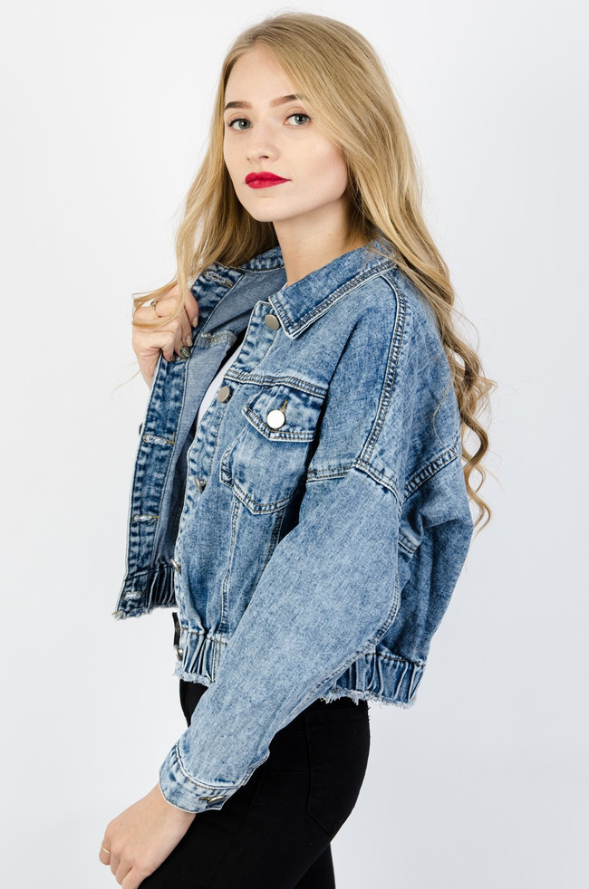 Kurtka jeansowa bomberka