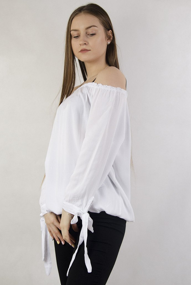 Bluzka hiszpanka biała