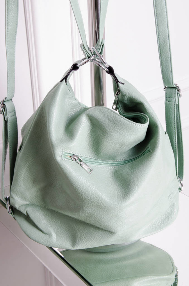 DUŻA TORBA TYPU SHOPPER- ZIELONA