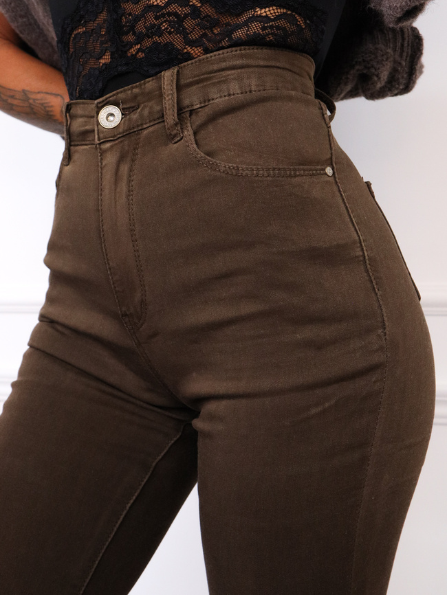 Fango dopasowane spodnie z wysokim stanem