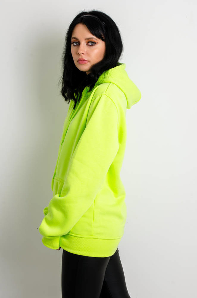 ZIELONA NEONOWA BLUZA KANGURKA