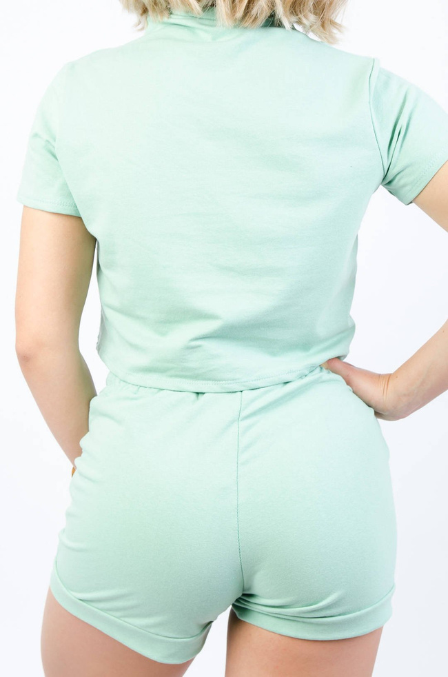 ZIELONY BAWEŁNIANY KOMPLET