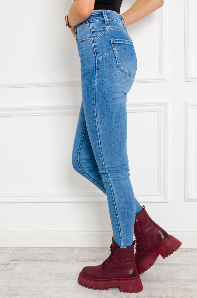 SPODNIE JEANSOWE SKINNY PRZYLEGAJĄCE PUSH UP