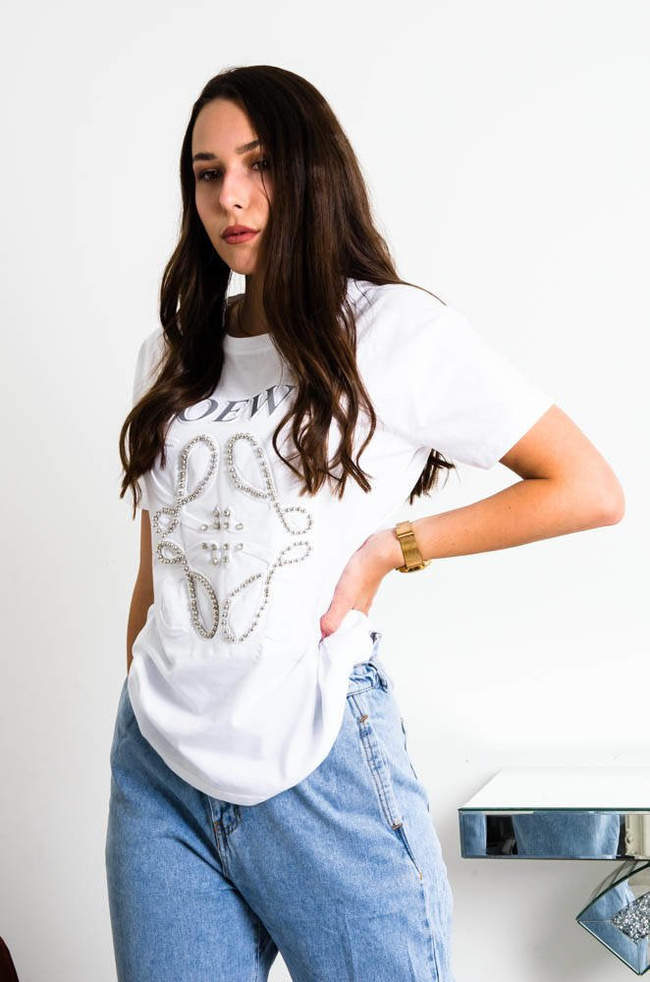 BIAŁY T-SHIRT LOEWE