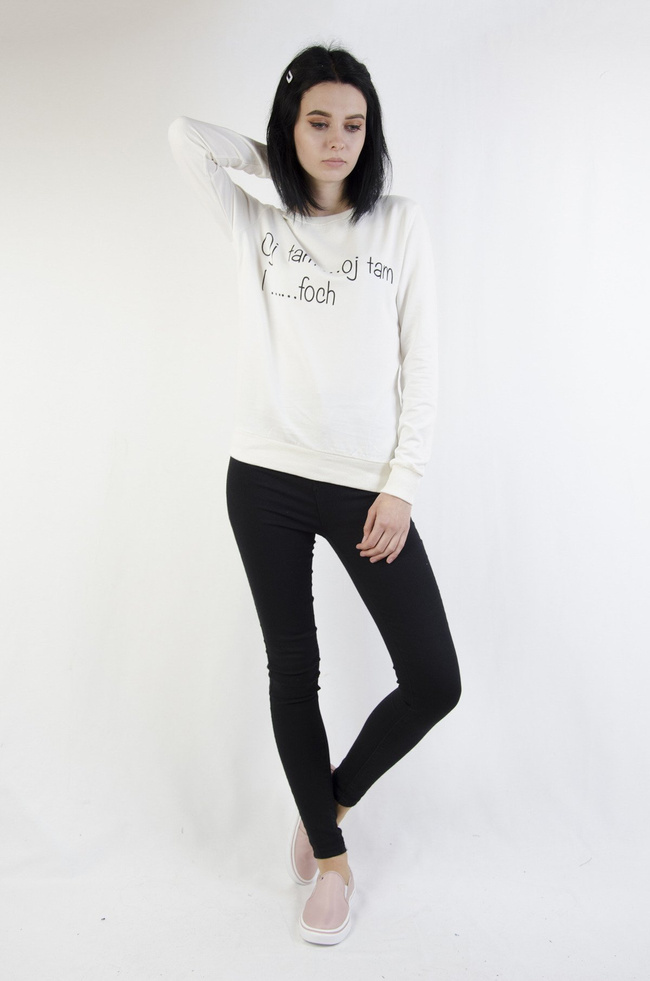 Bluza z napisem "Oj tam...Oj tam I... foch"