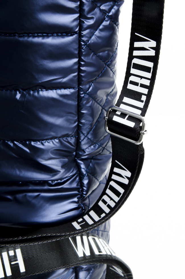 TORBA MATERIAŁOWA PIKOWANA GRANATOWA- SHOPPER