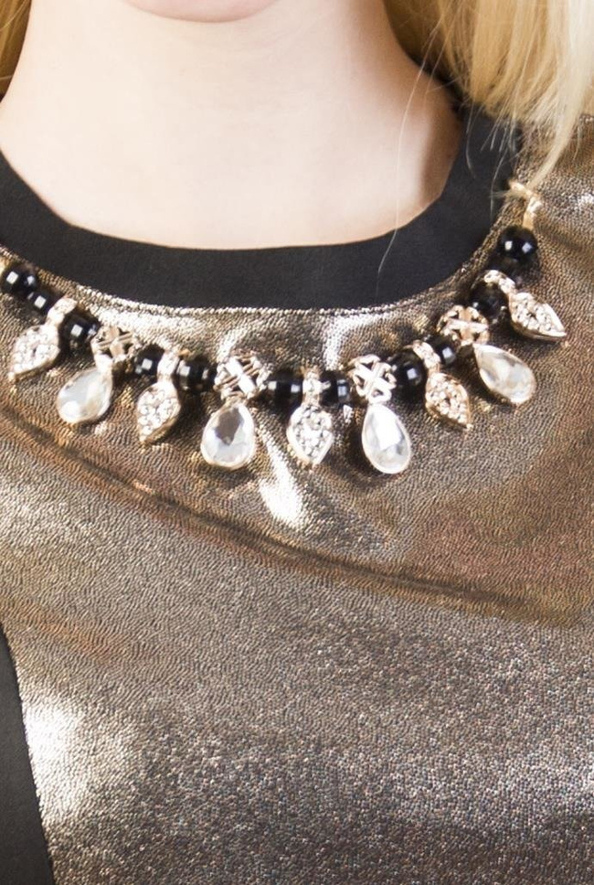 Czarno złota sukienka