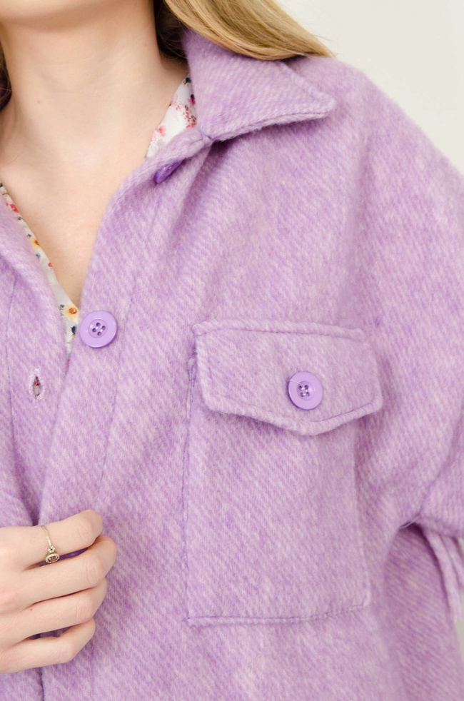 DŁUGA WEŁNIANA KURTKA /PŁASZCZ Z FRĘDZLAMI