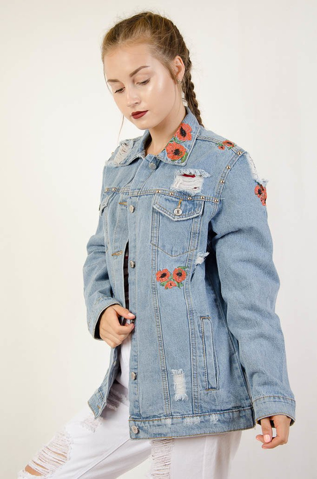  KURTKA JEANSOWA Z MAKAMI