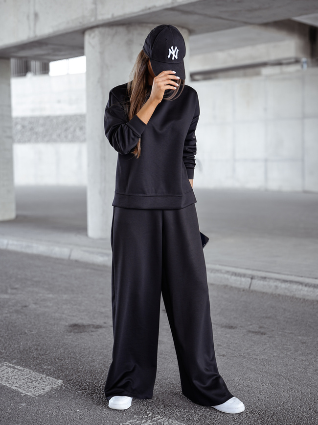 KOMPLET DRESOWY BLUZA+ SPODNIE- CZARNY