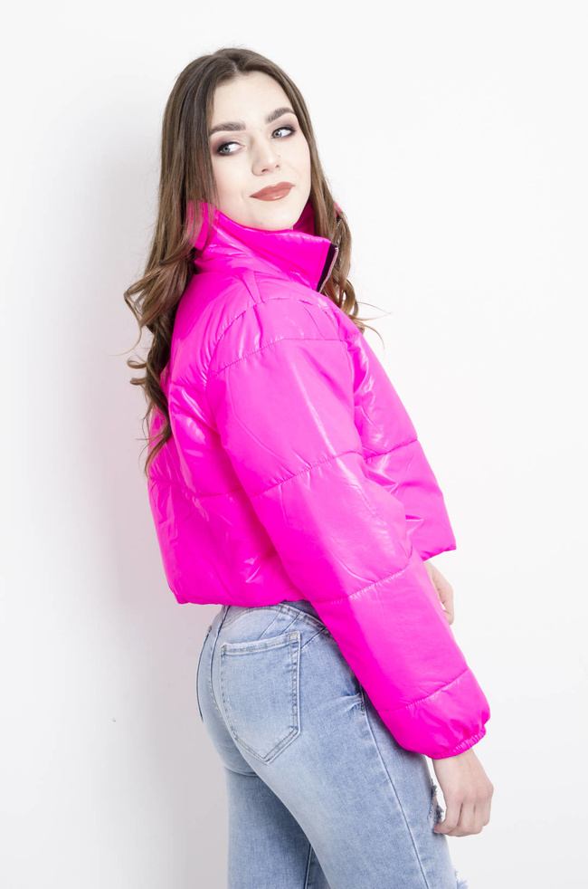 KURTKA PIKOWANA PRZEJŚCIOWA RÓŻOWA