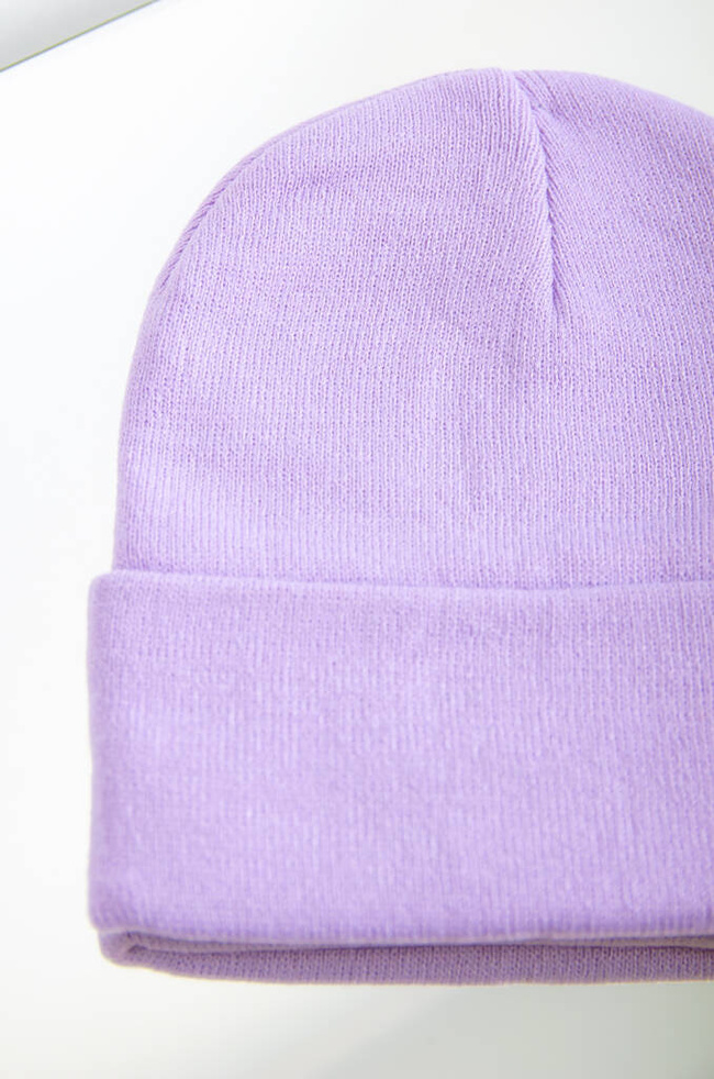 CZAPKA TYPU BEANIE- FIOLETOWA