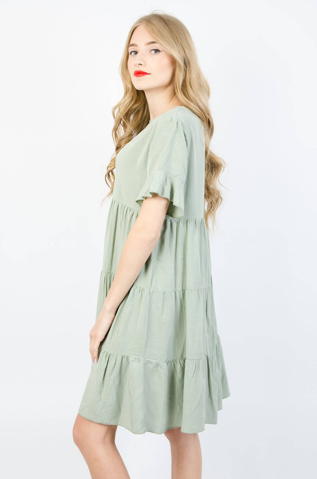 ZIELONA WARSTWOWA SUKIENKA