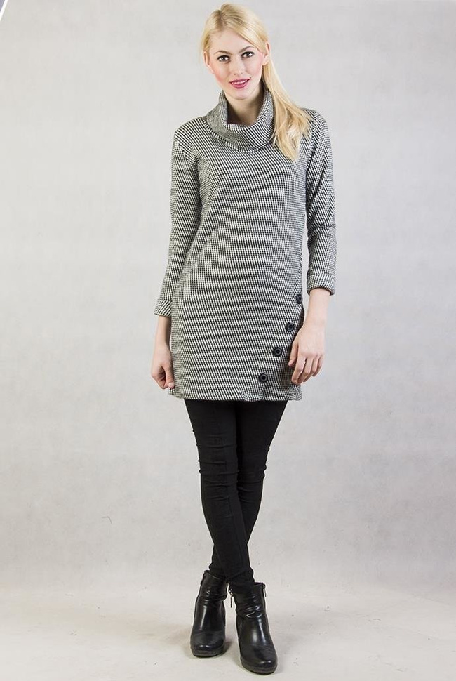 Biało-czarna tunika