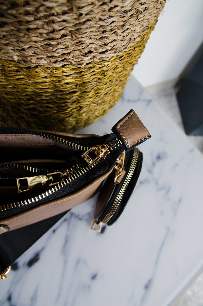 JASNO BRĄZOWA TOREBKA DAMSKA 3 W 1