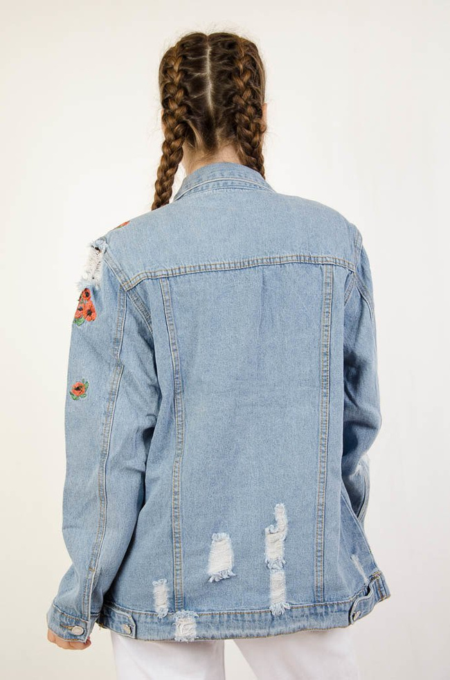  KURTKA JEANSOWA Z MAKAMI