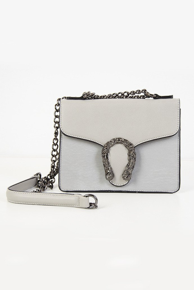 Szara torebka z podkową