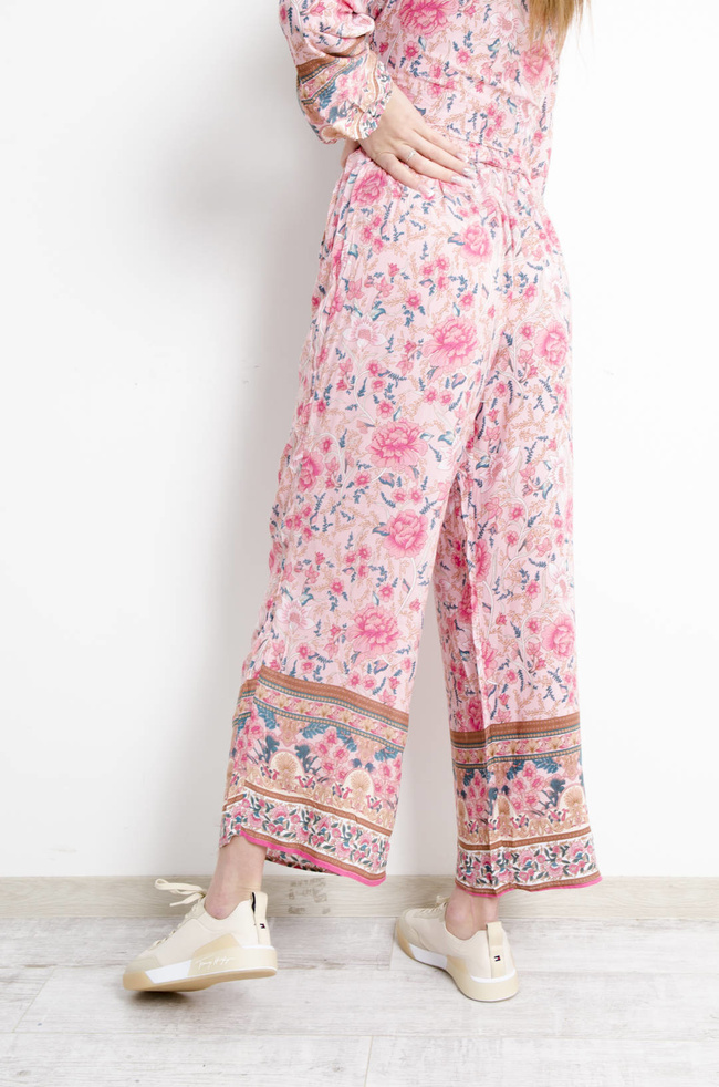 KOMPLET W KWIATY - RÓŻOWY