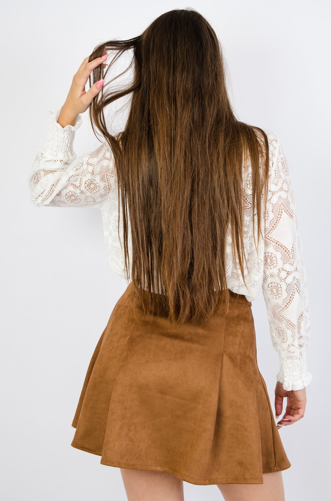 Biała bluzka z koronki