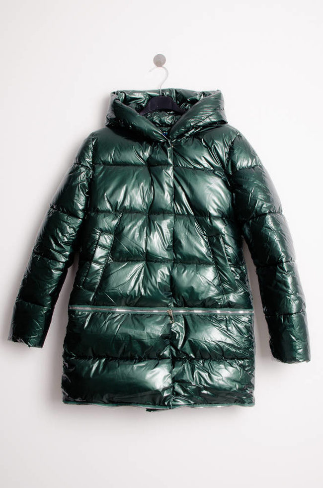 ZIELONA KURTKA WINYLOWA 3W1