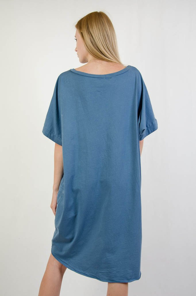 NIEBIESKA TUNIKA OVERSIZE