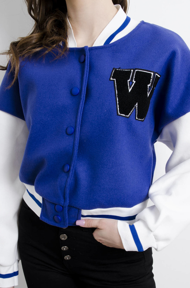 BLUZA BEJSBOLÓWKA - NIEBIESKA