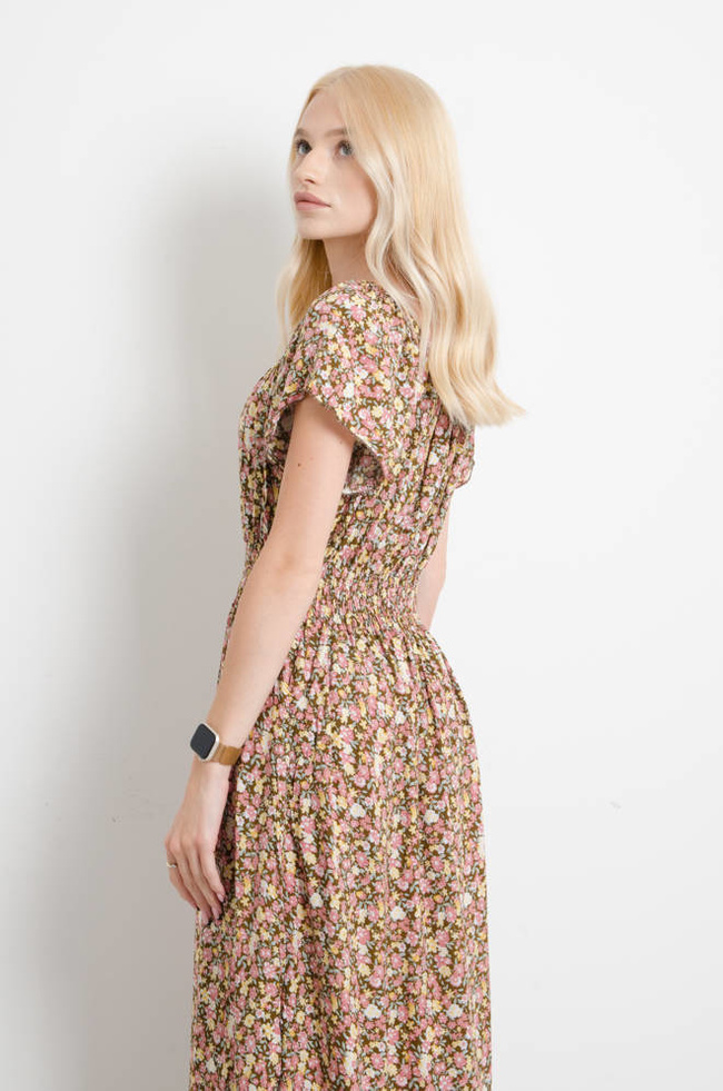 SUKIENKA HISZPANKA W KWIATY MAXI