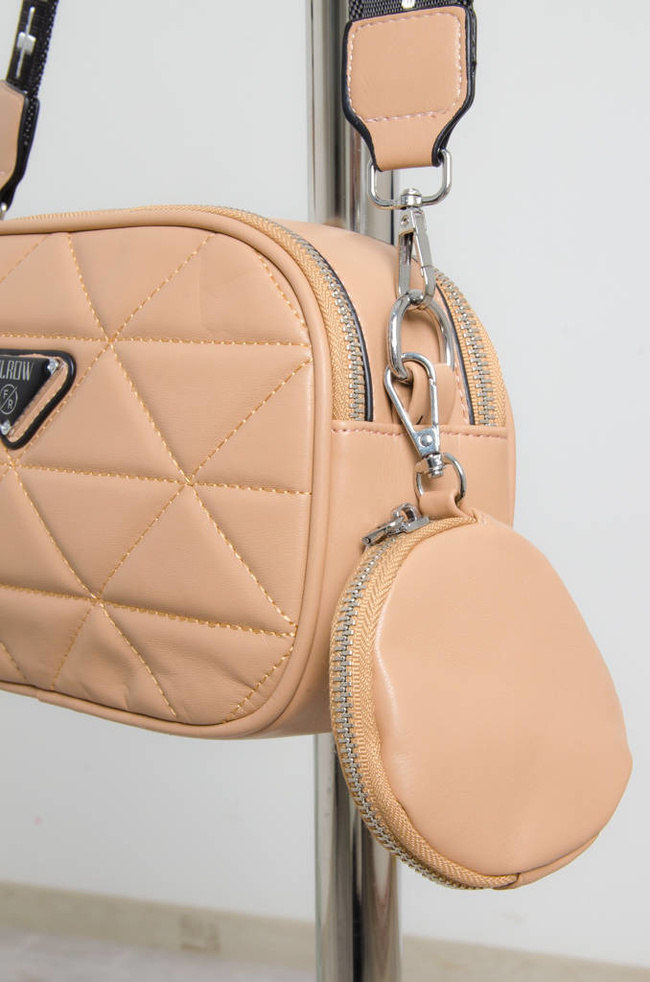 TOREBKA PIKOWANA KUFEREK- BEŻOWA