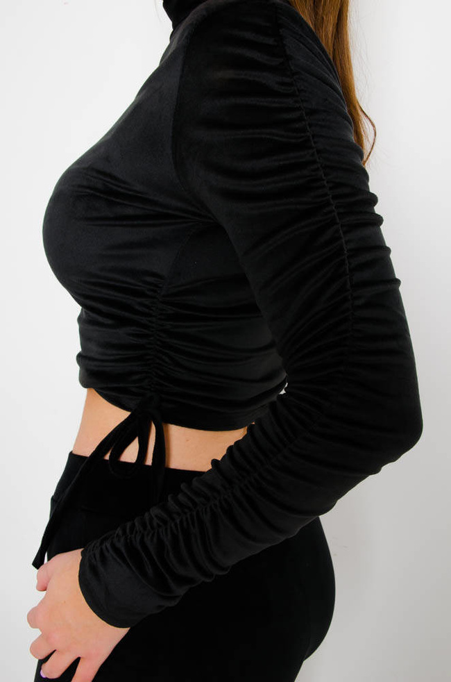 CZARNY WELUROWYM KOMPLET 