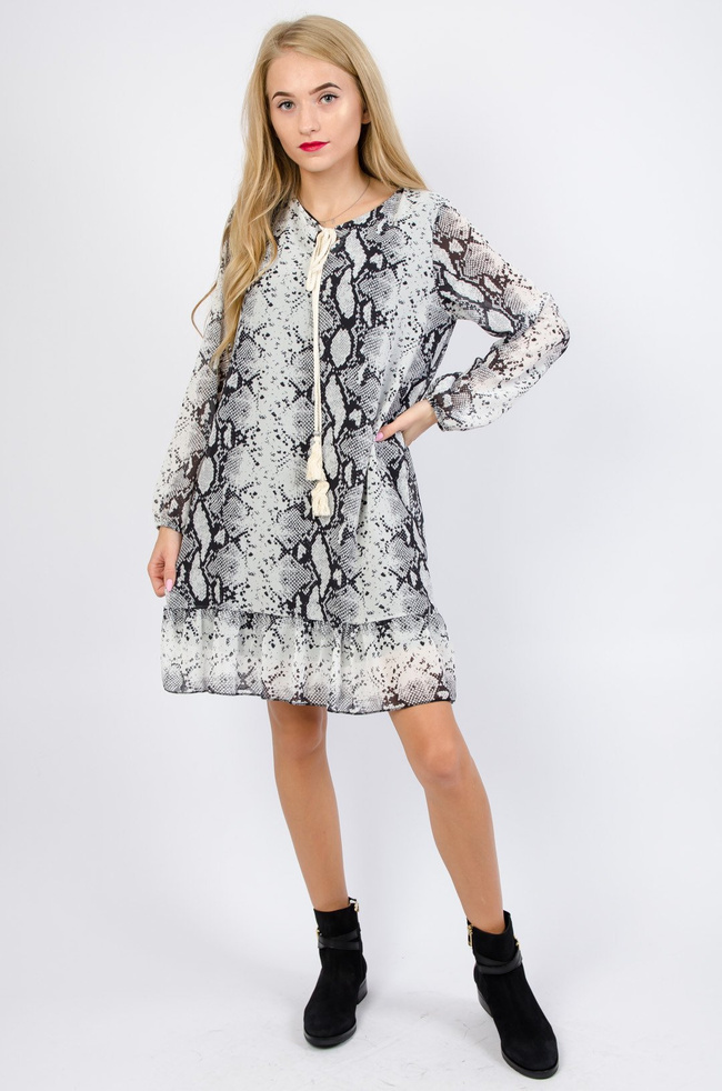 Sukienka w wężowy wzór