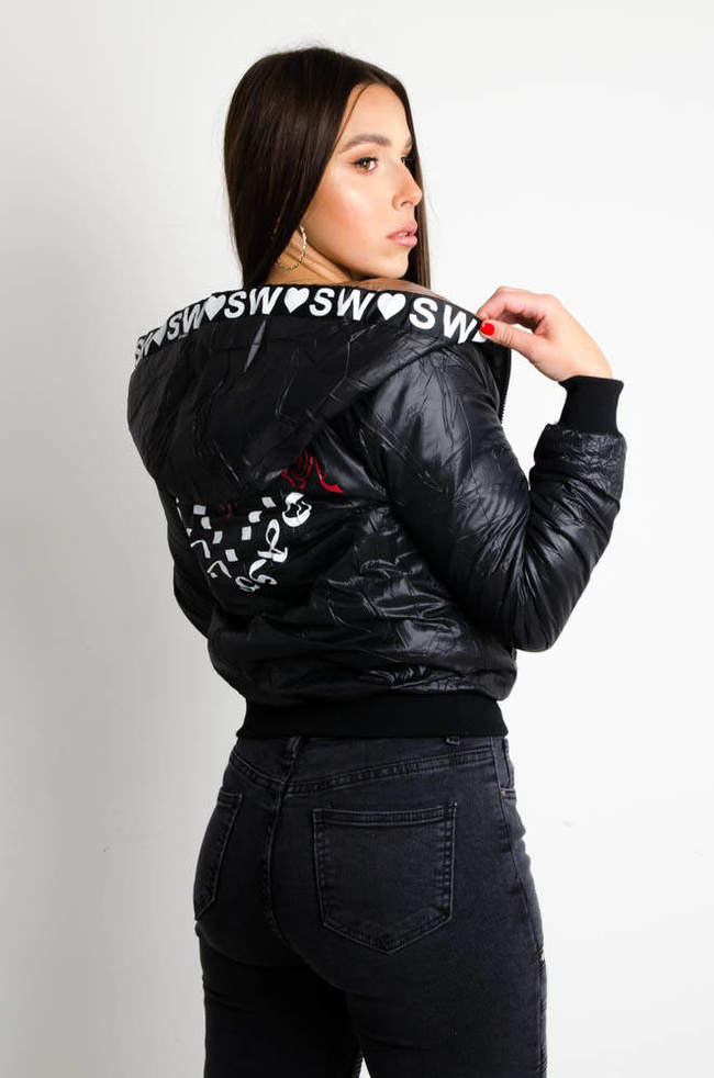 ZŁOTA KURTKA WINYLOWA-DWUSTRONNA 