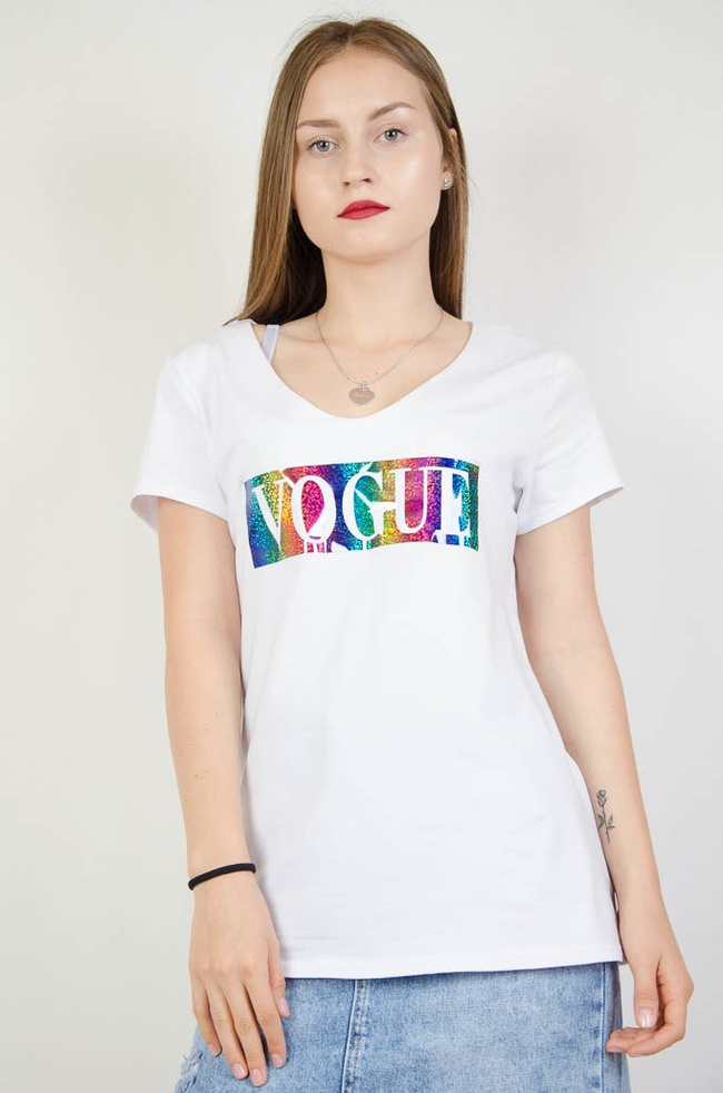 T-shirt z napisem VOGUE