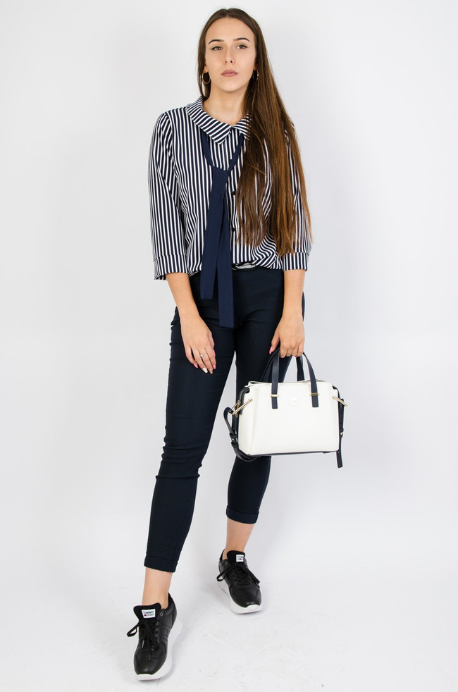 Spodnie cygaretki z paskiem