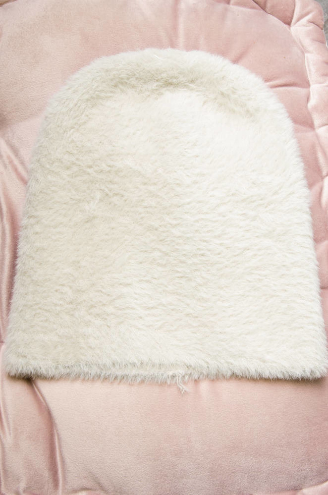 SZARA FUTRZANA CZAPKA 