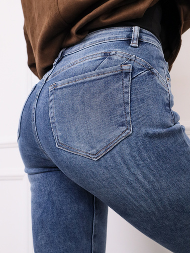 SPODNIE JEANSOWE SKINNY PUSH UP- GRANATOWE