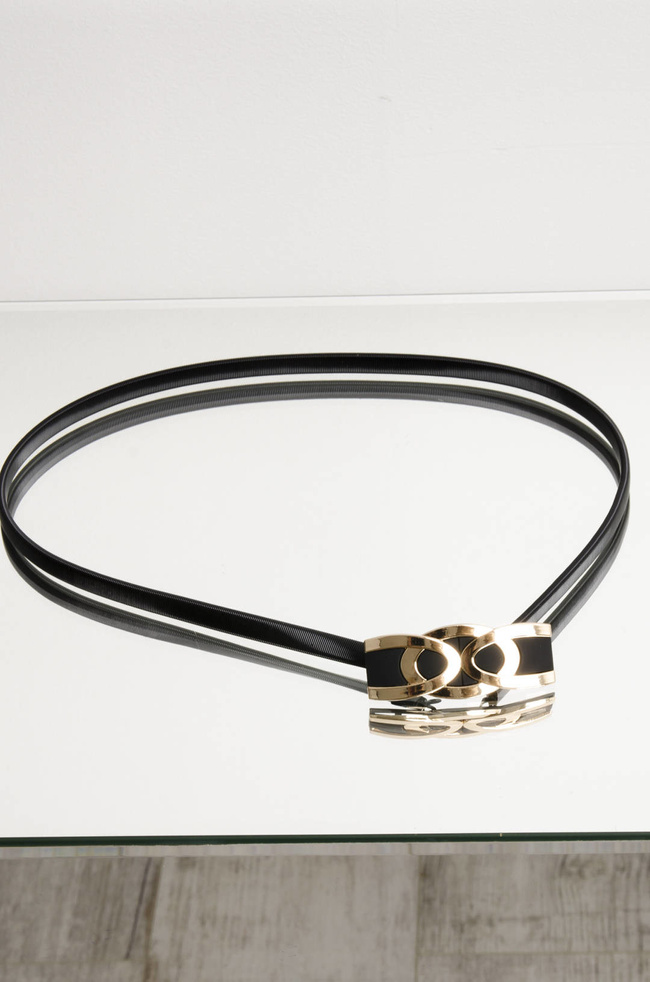  PASEK CZARNY SPRĘŻYNKA