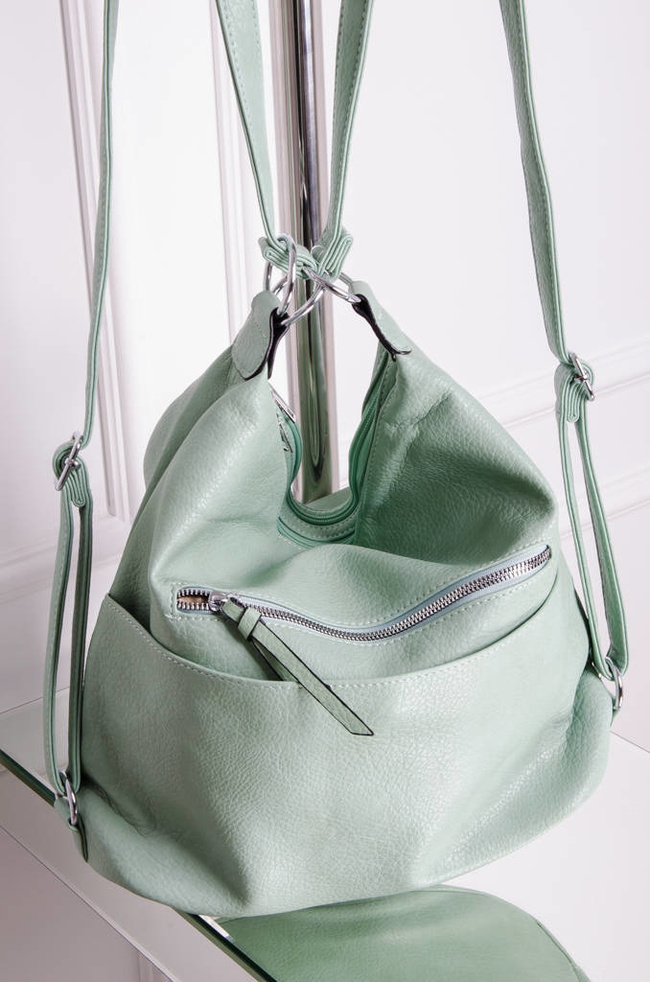 DUŻA TORBA TYPU SHOPPER- ZIELONA