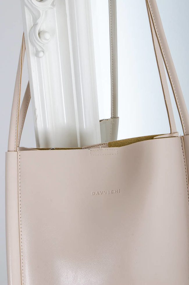 TOREBKA MINI SHOPPERKA- BEŻOWA