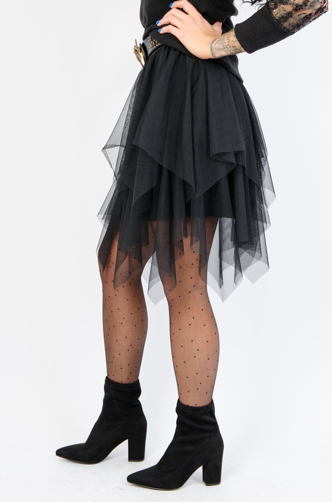 CZARNA SPÓDNICA Z TIULU