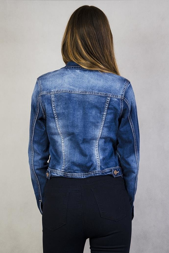 Krótka kurtka jeansowa