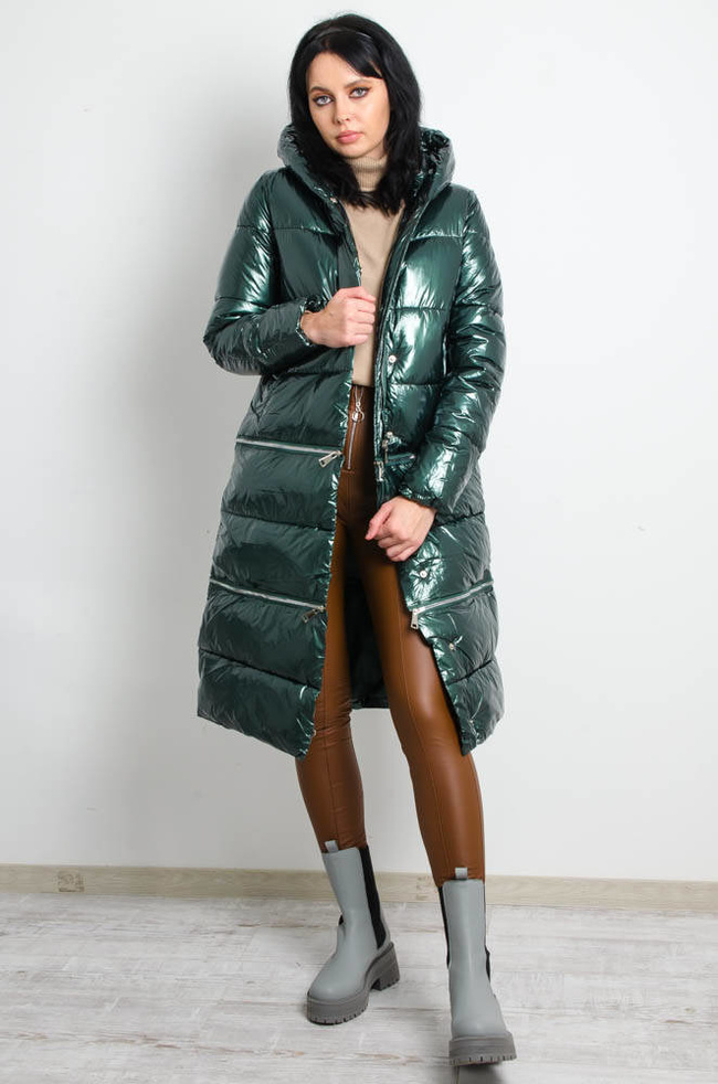 ZIELONA KURTKA WINYLOWA 3W1
