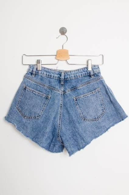 SPODENKI JEANSOWE SZEROKIE Z WYSOKIM STANEM