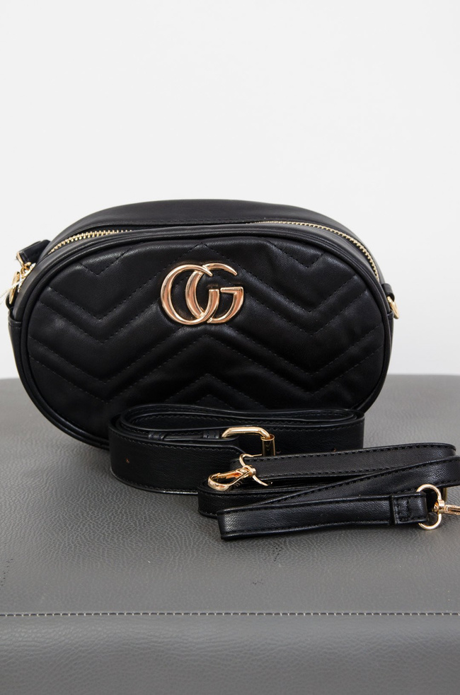 Czarna nerko-torebka