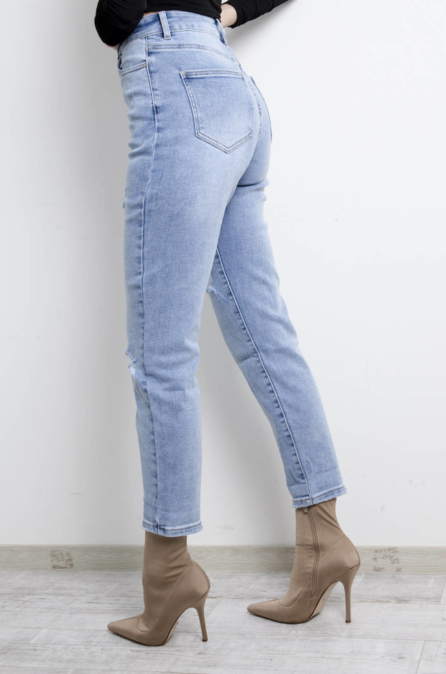 SPODNIE JEANSOWE STRETCH MOM JEANS