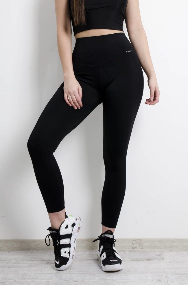 LEGGINSY SPORTOWE GYM HARD LAULIA- CZARNE 
